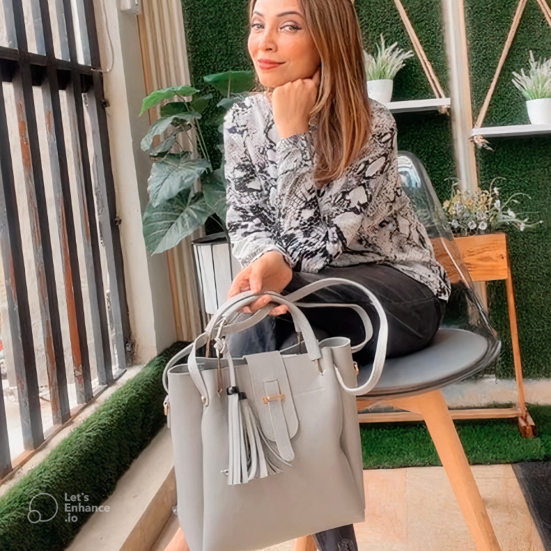 Alexa 3 PC's Grey Handbag