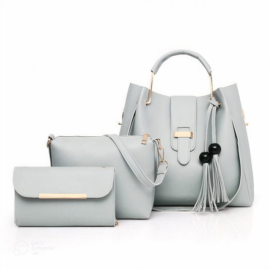 Alexa 3 PC's Grey Handbag