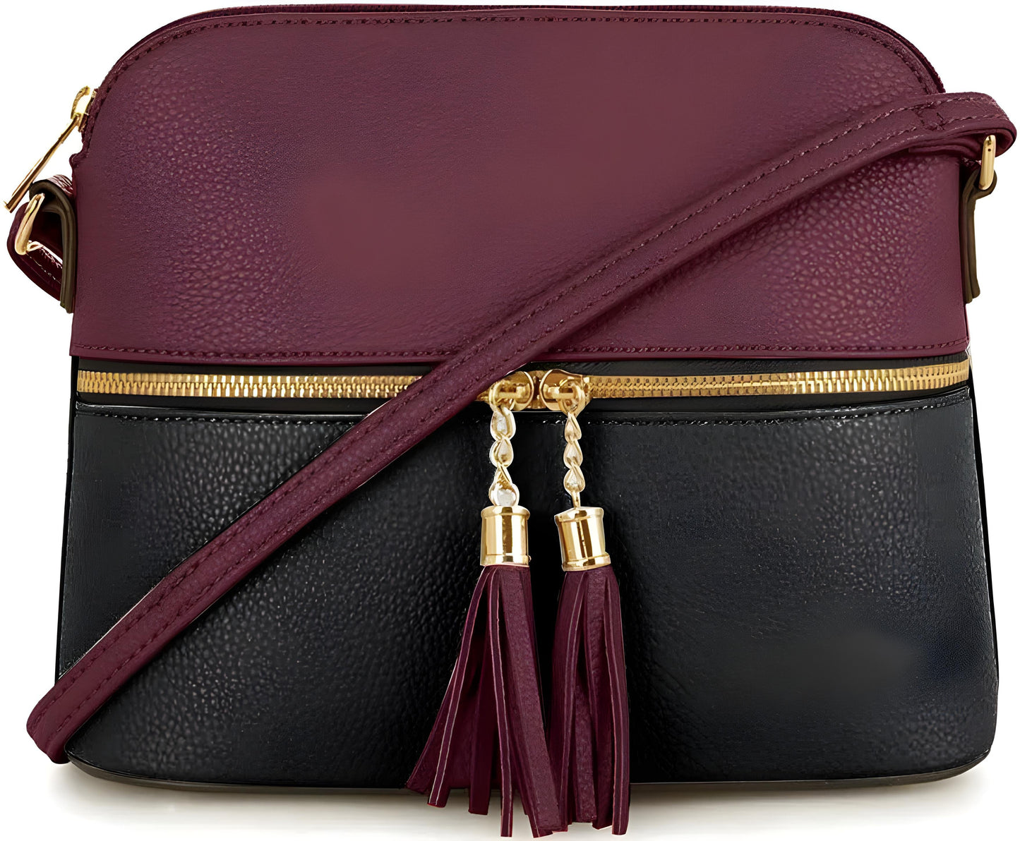 BZ 3 IN 1 MAROON - BLACK Handbags