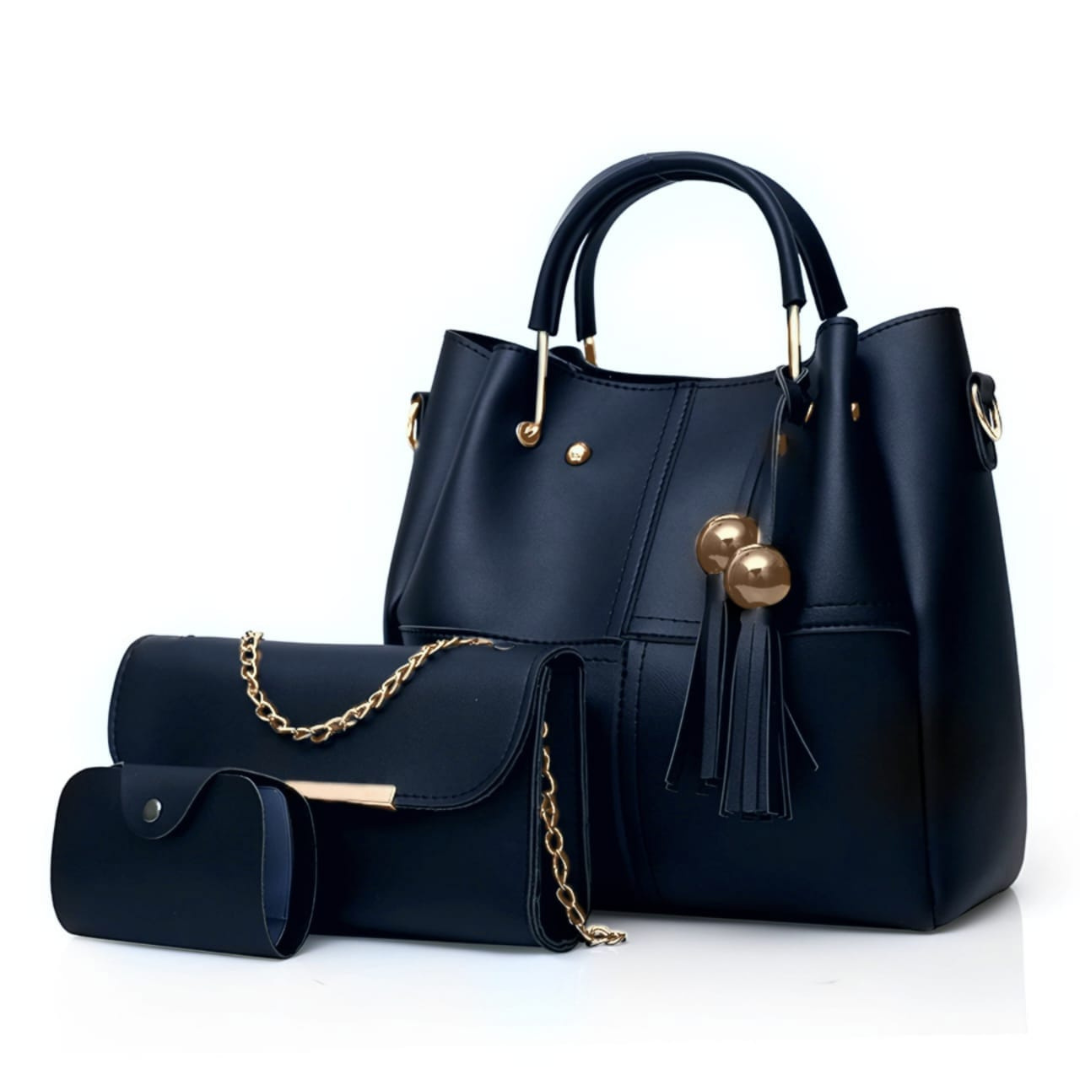 Classic 3 PC's Blue handbag