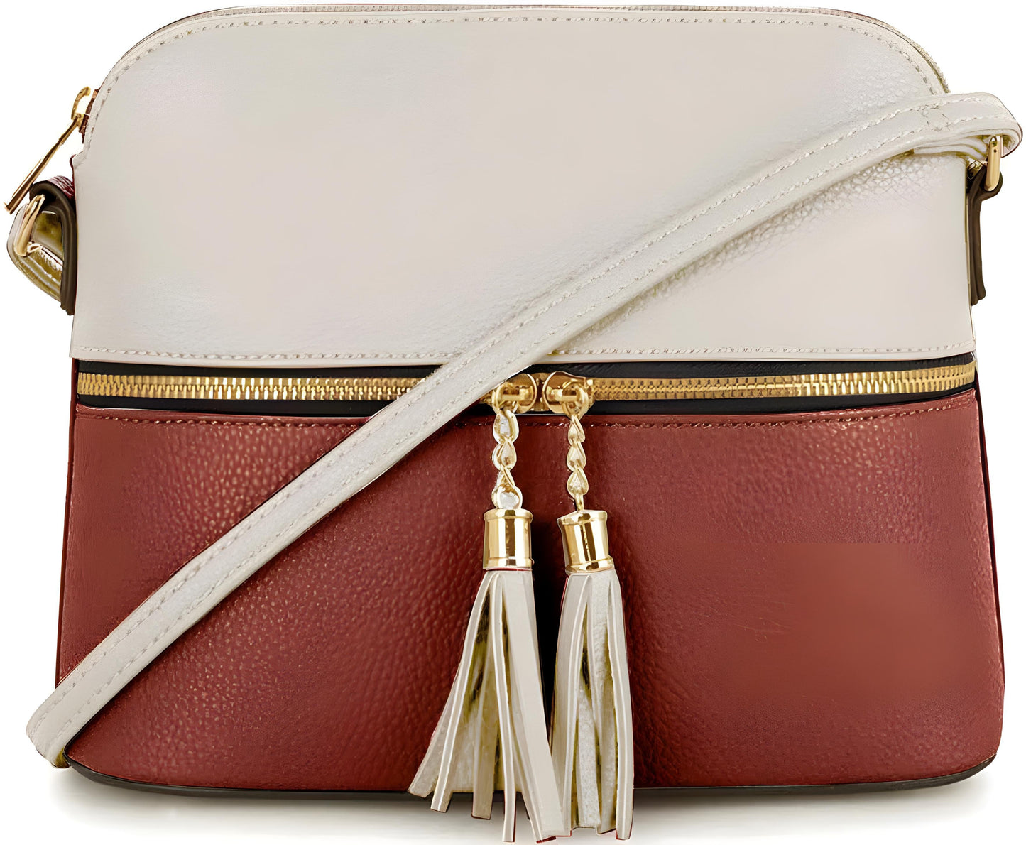 BZ WHITE - CAMEL CROSS BODY BAG