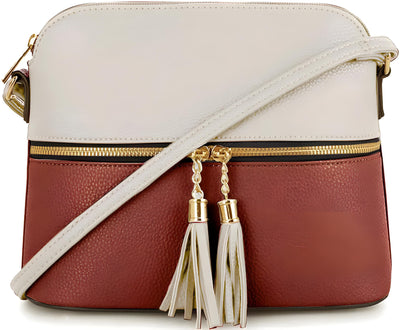 BZ 3 IN 1 WHITE - Camel  Handbags