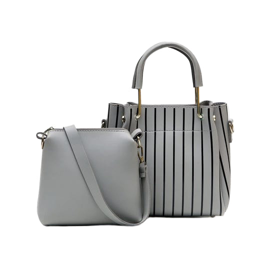 OSTOMY 2-Pc Handbag Set - Grey