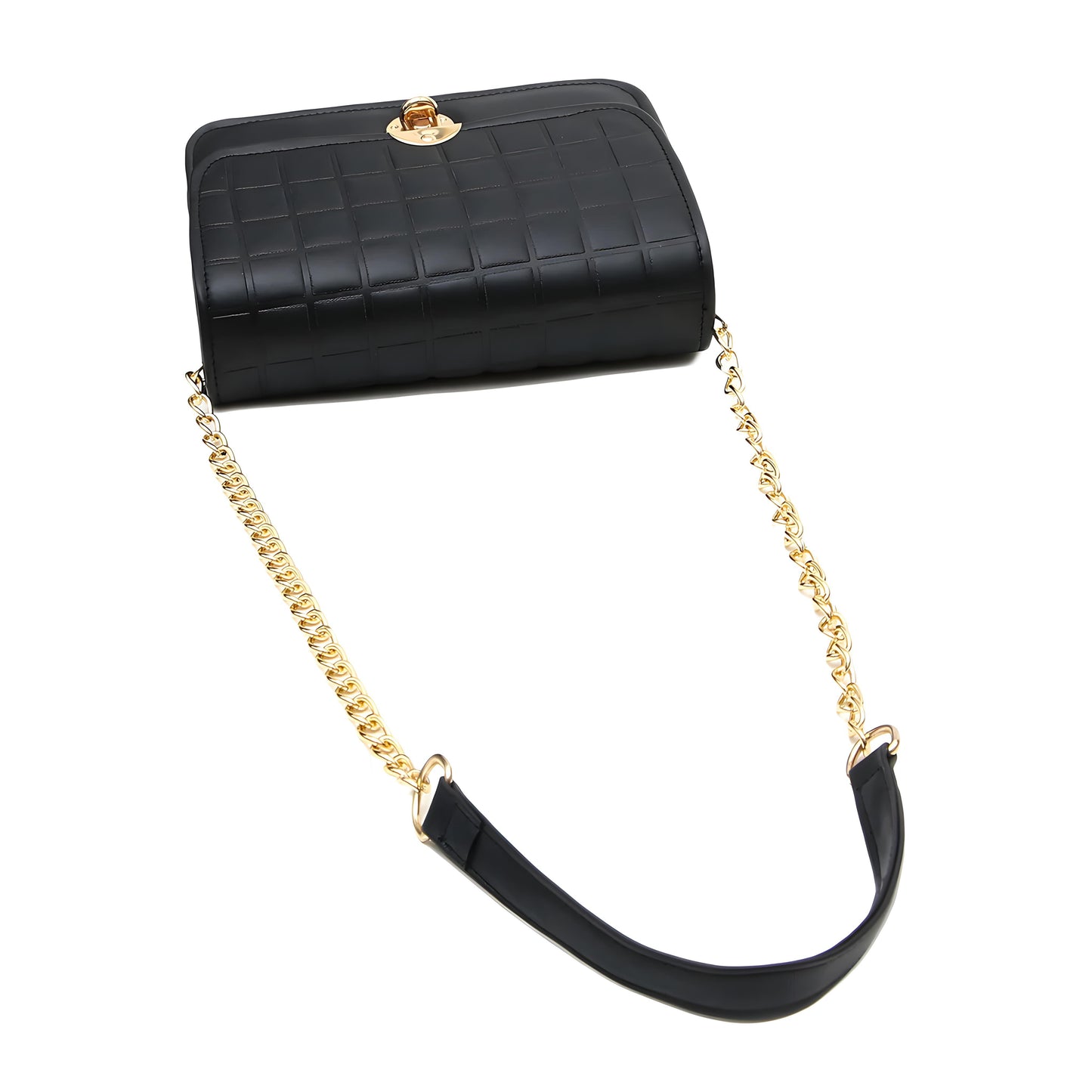 MANDY BUBBLE FLAP BOX (BLACK)