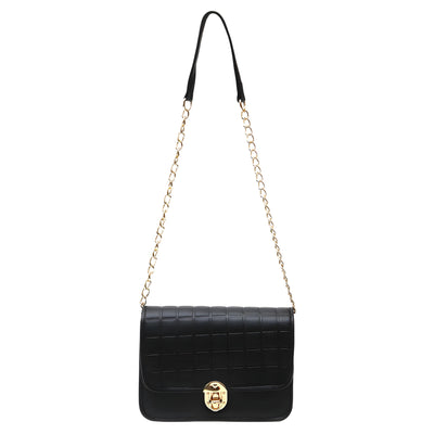 MANDY BUBBLE FLAP BOX (BLACK)