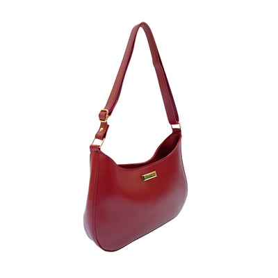 Daphne Maroon Hobo Bag