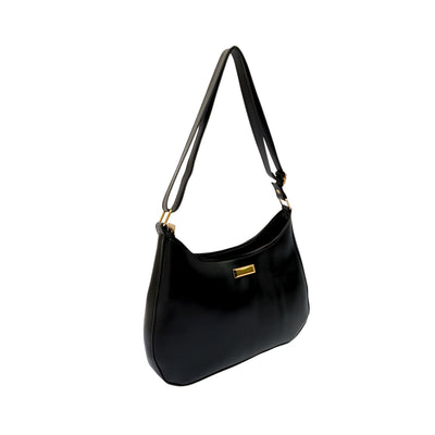 Daphne Black Hobo Bag