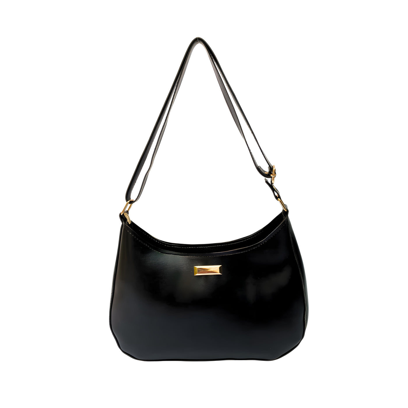 Daphne Black Hobo Bag