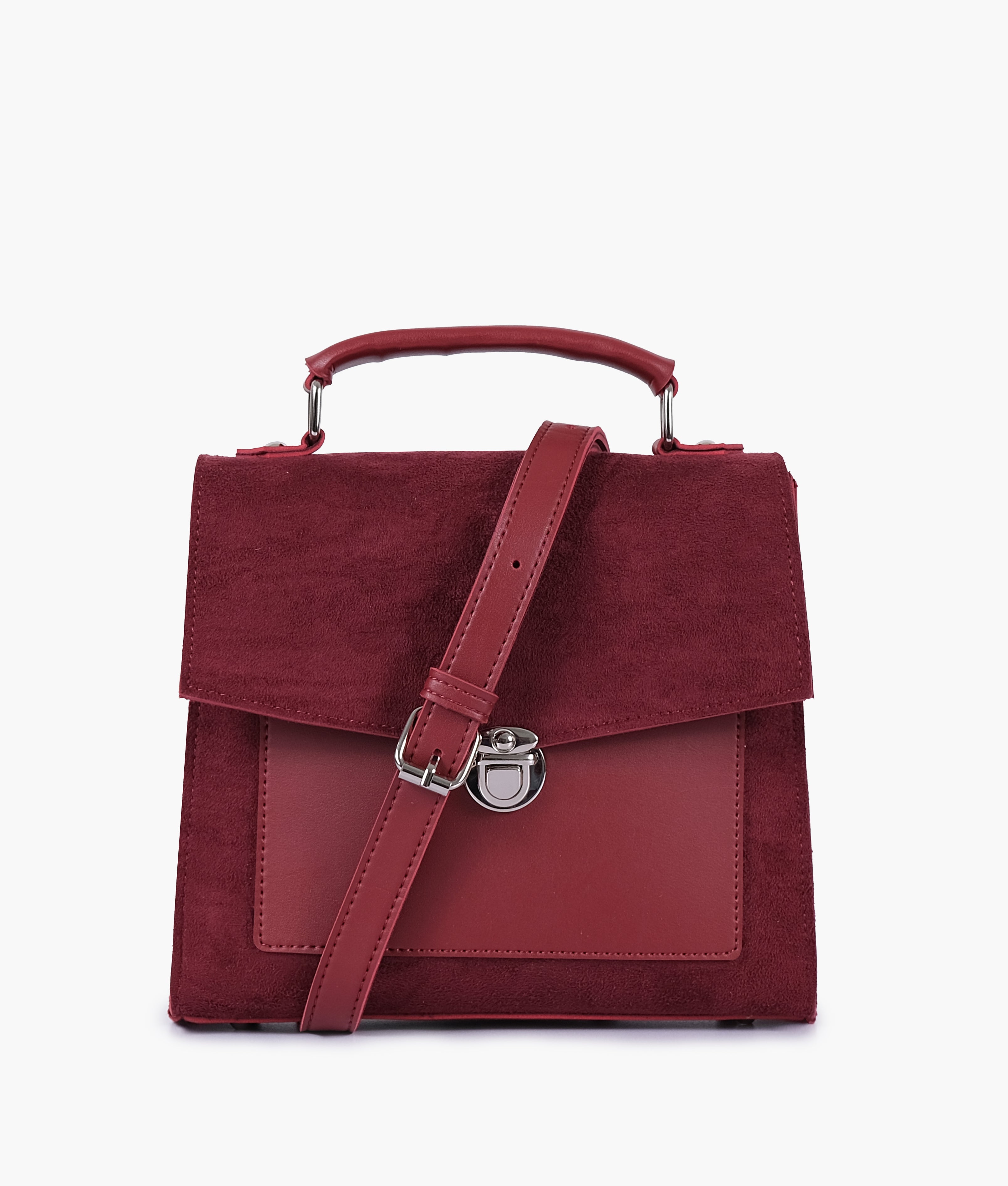Lock Bloom - Suede Maroon