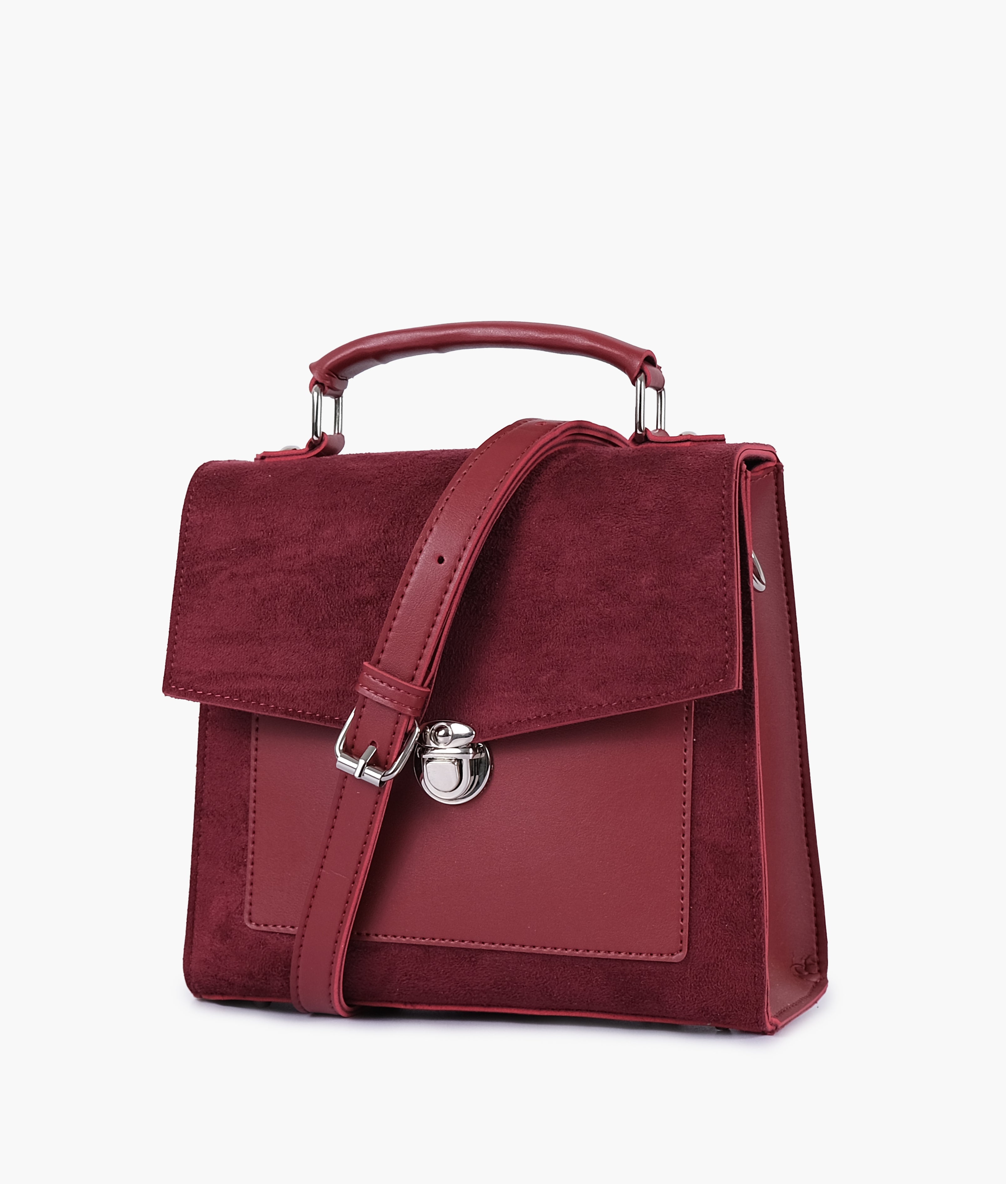 Lock Bloom - Suede Maroon