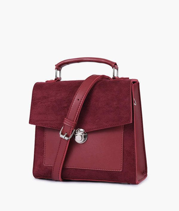 Lock Bloom - Suede Maroon