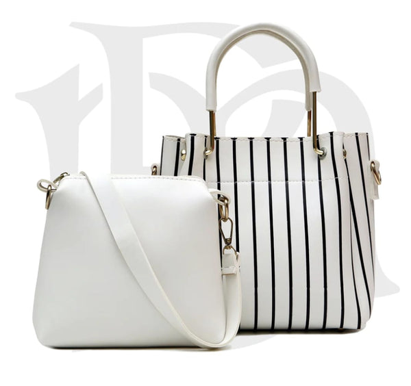 OSTOMY 2-Pc Handbag Set - White